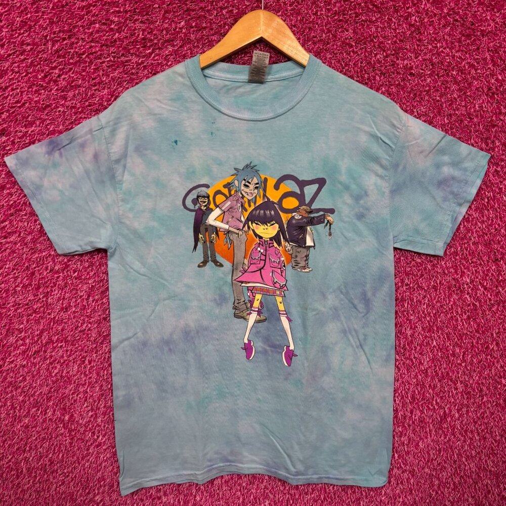 The Gorillaz Phase 1 Celebrity Take Down Rock Tie Dye M